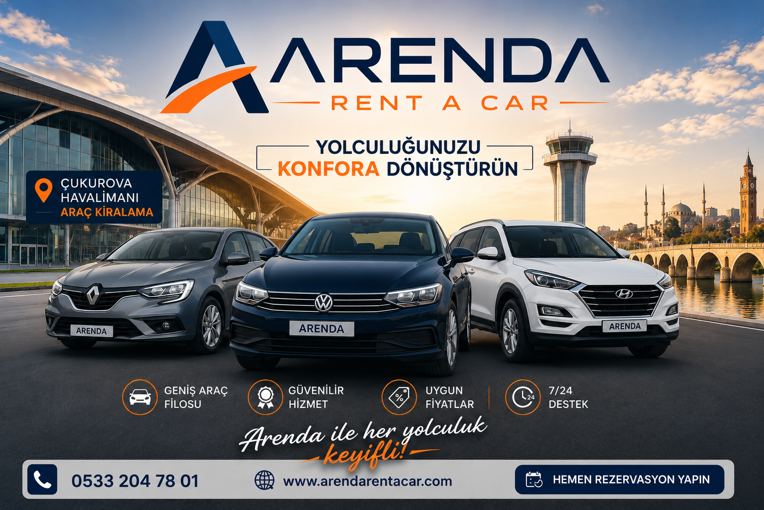 Adana Rent A Car Rehberi: Adana Araç Kiralama ve Çukurova Havalimanı Araç Kiralama Hizmetleri
