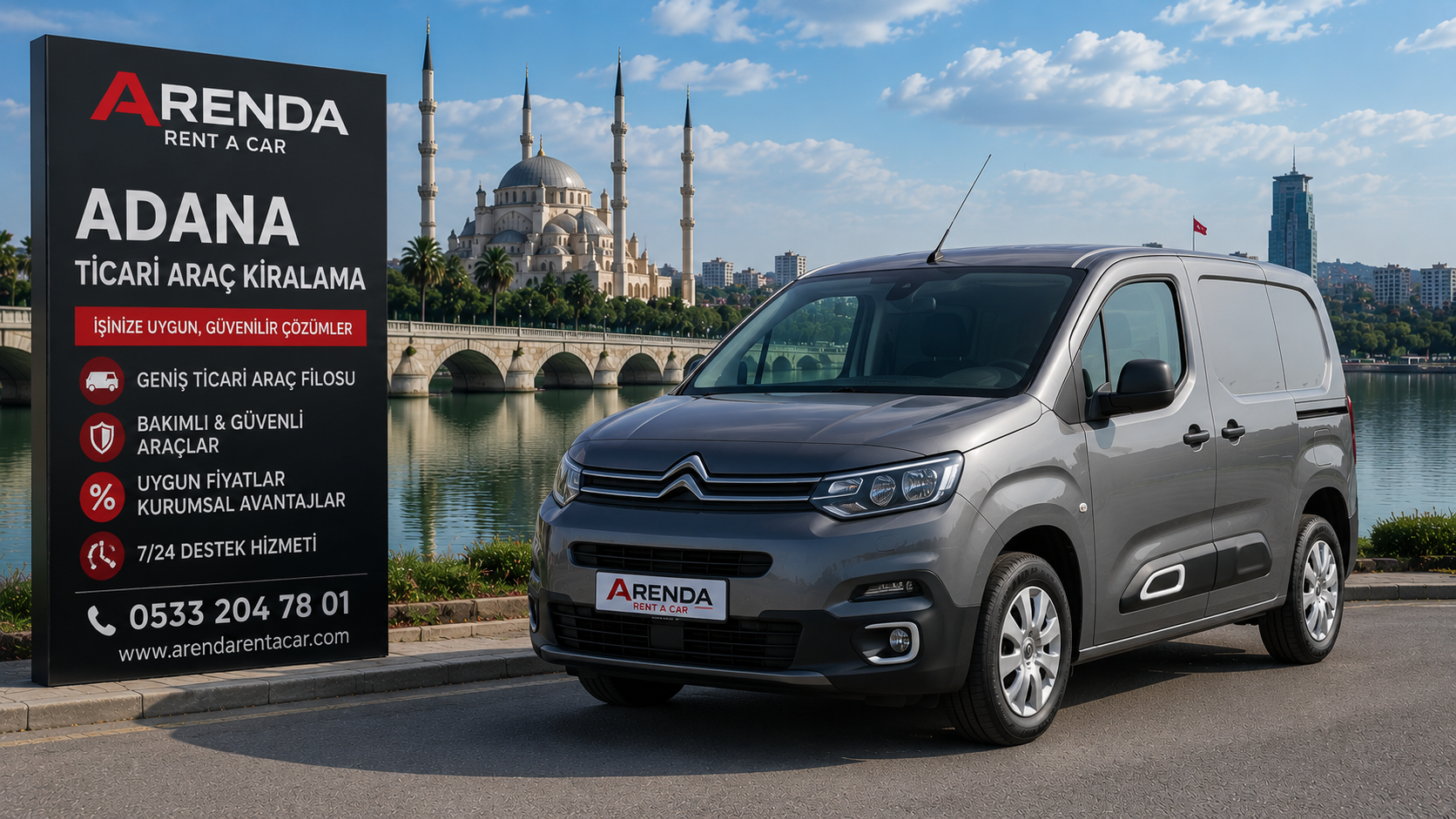 Adana Ticari Araç Kiralama Hizmetleri | Arenda Rent A Car