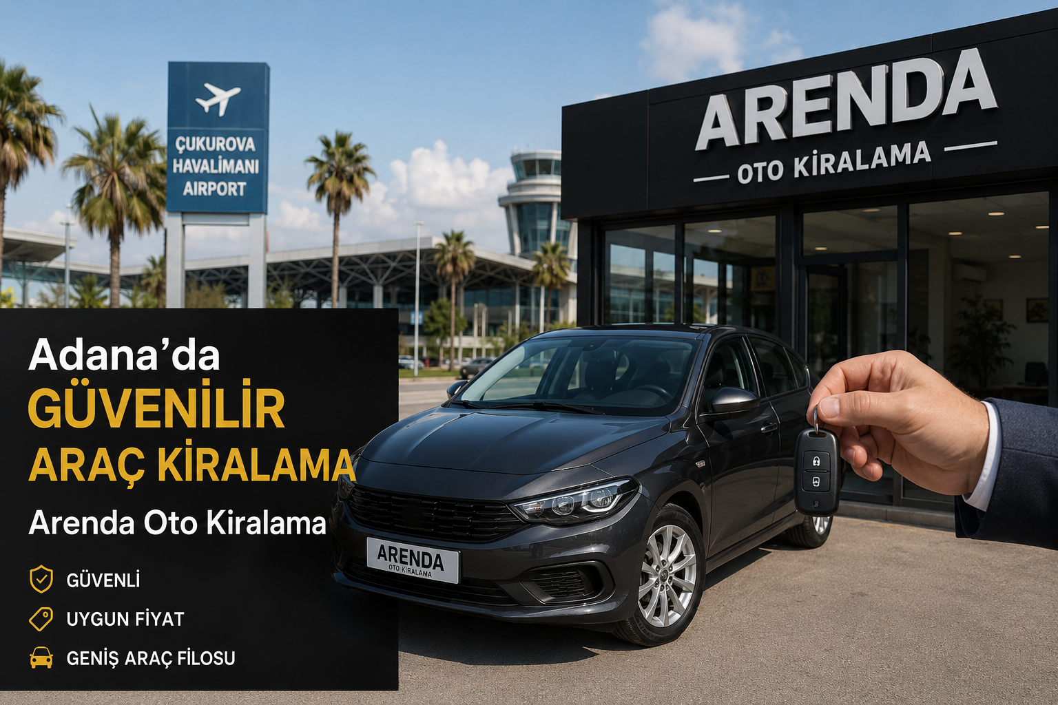 Adana Araç Kiralama | Çukurova Havalimanı Rent A Car | Arenda Oto Kiralama