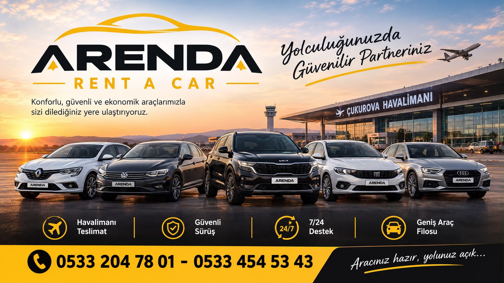 Çukurova Havalimanı'nda Araç Kiralarken Nelere Dikkat Edilmeli? | Arenda Rent A Car Blog